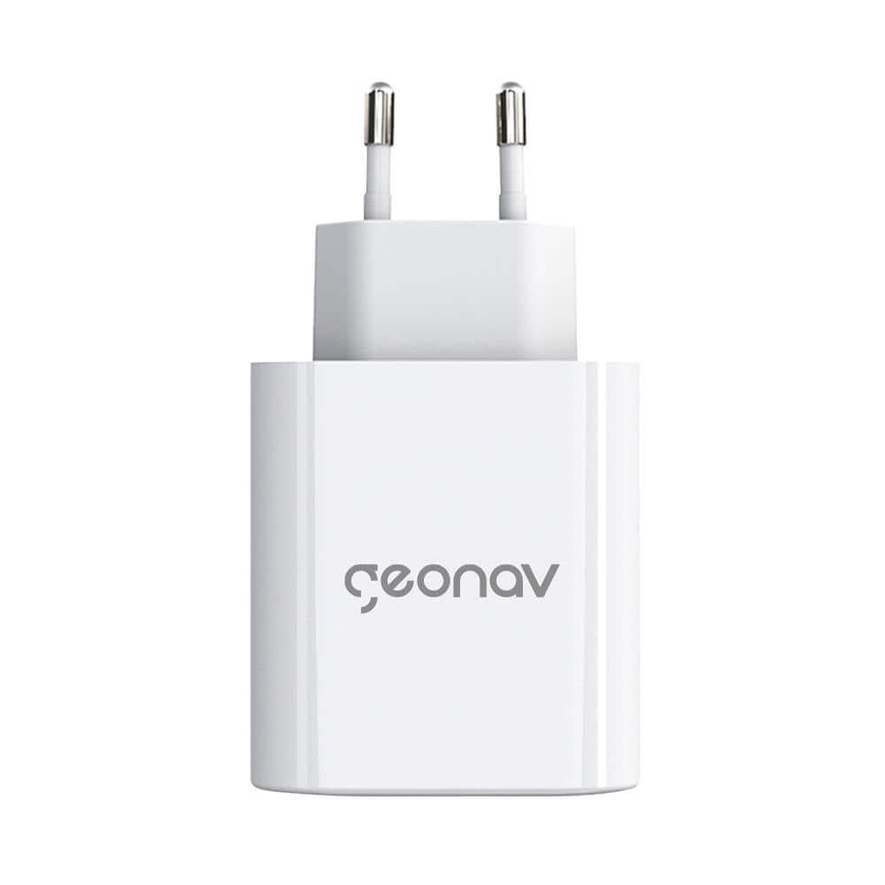 Carregador de Tomada Geonav Turbo Duo 48W com USB-A e USB-C para Celulares e Dispositivos Eletrônicos - 5