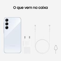 Smartphone Samsung Galaxy A55 5G 128GB Azul Claro, 8GB RAM, Câmera Tripla, Traseira de até 50MP, Selfie de 32MP e Tela Super AMOLED 6.6" - 9