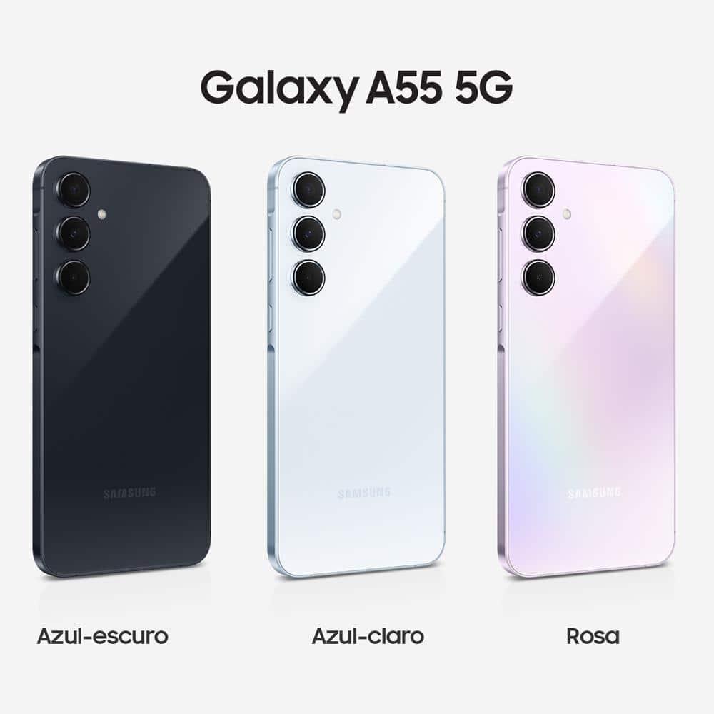Smartphone Samsung Galaxy A55 5G Azul Escuro 256GB, 8GB RAM, Tela Super AMOLED 6.6", Câmera Tripla Traseira de até 50MP e Selfie de 32MP - 2