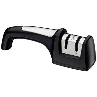 Afiador de Facas Tramontina Profio Diamantado com Suporte em ABS e Aço Inox Preto