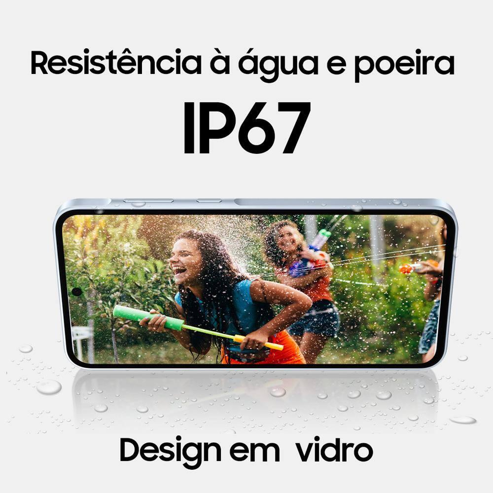 Smartphone Samsung Galaxy A35 5G Azul Claro 256GB, 8GB RAM, Câmera Tripla Traseira de até 50MP, Selfie de 13MP e Tela super AMOLED de 6.6” - 4