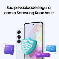 Smartphone Samsung Galaxy A35 5G Azul Escuro 128GB, 6GB de RAM, Câmera Tripla Traseira de até 50MP, Selfie de 13MP e Tela Super AMOLED de 6,6” - 9