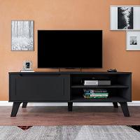 Rack Artely Lotus com 134 cm de Largura, 1 Porta Basculante, Ideal para TV de Até 60” - 1