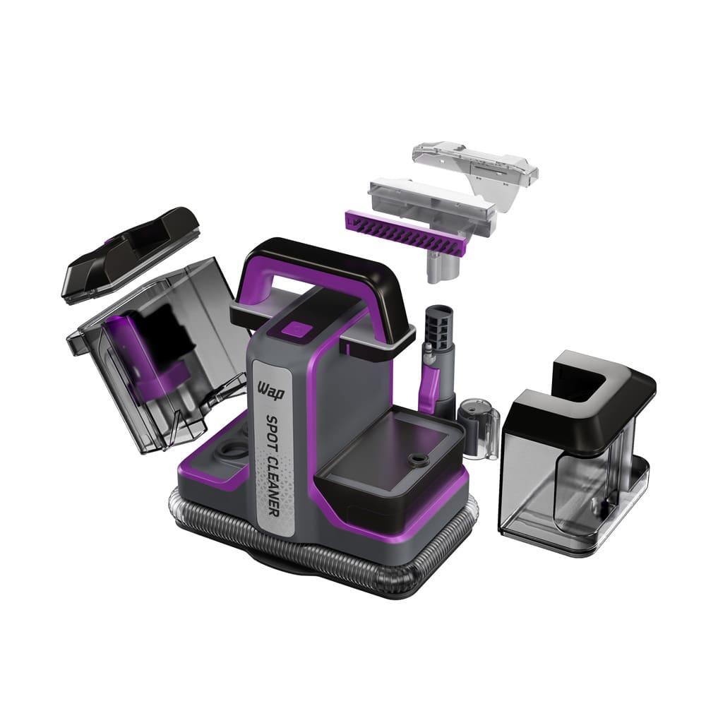 Extratora de Sujeiras Portátil WAP Spot Cleaner W3 1450W 3 em 1 para Tapetes, Carpetes, Estofados e Colchões – Cinza e Roxo - 6