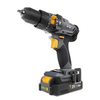 Parafusadeira e Furadeira de Impacto WAP K21 ID01 com acessórios - Cinza e Amarelo - 1