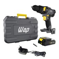 Parafusadeira e Furadeira de Impacto WAP K21 ID01 com acessórios - Cinza e Amarelo - 2
