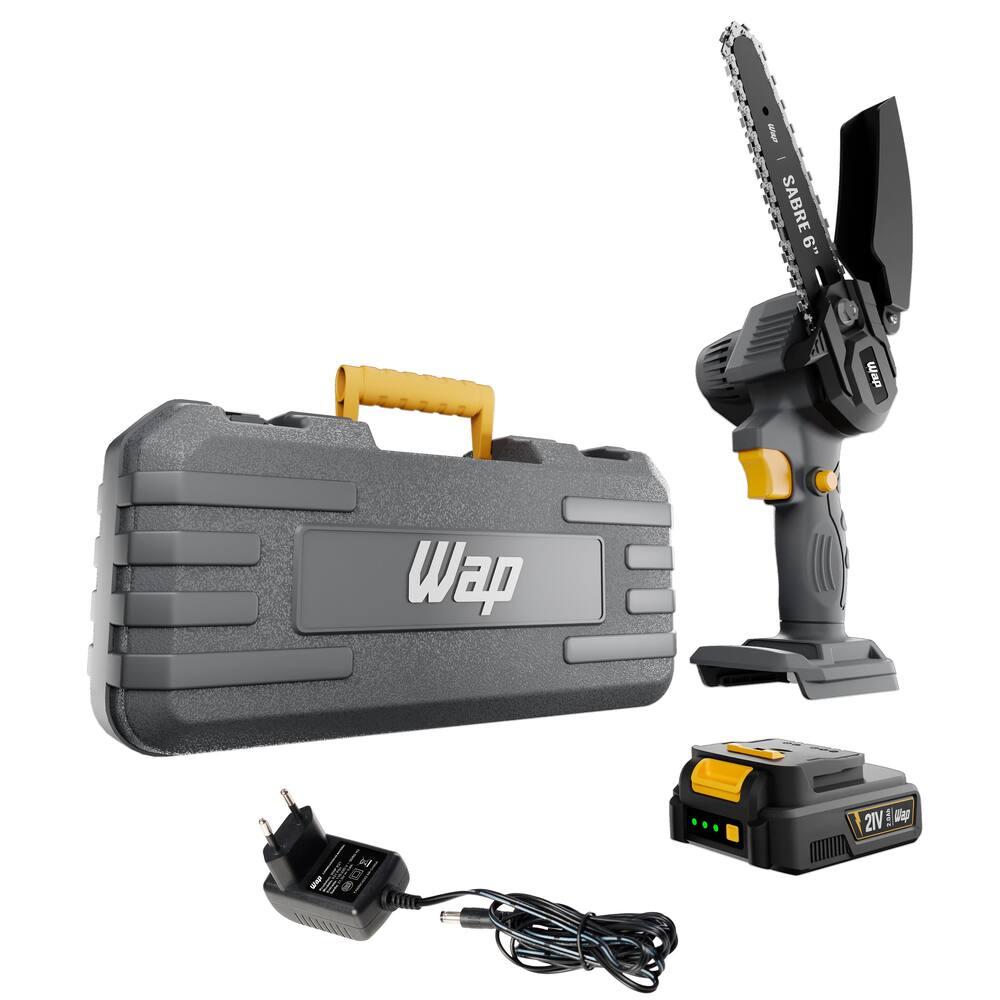 Motoserra de Poda Portátil Wap Sabre 6 K21 S01 Sabre 6 Polegadas 2000mnAh Corte de 10cm Bivolt - 10