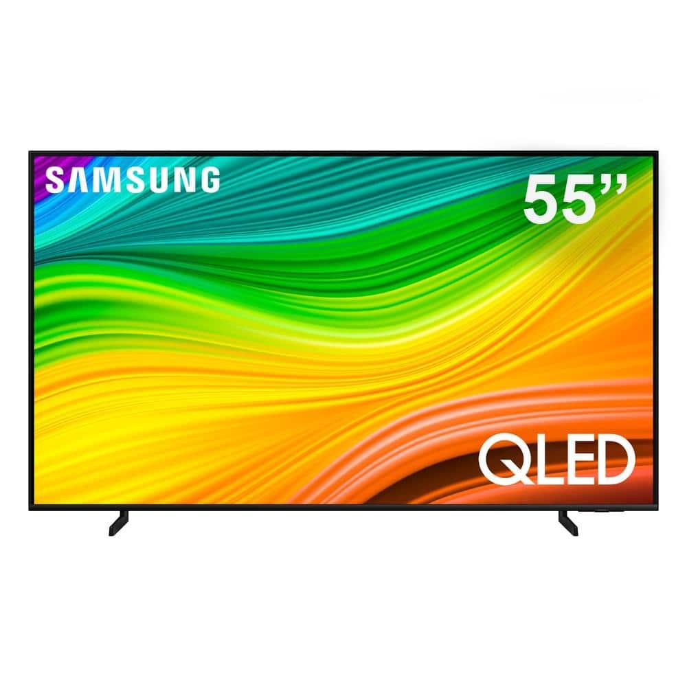 Smart TV 55" QLED 4K Samsung 55Q60D, Tecnologia de Pontos Quânticos, Design AirSlim, Gaming Hub, AI Energy Mode, Som em Movimento Virtual, Alexa - 1
