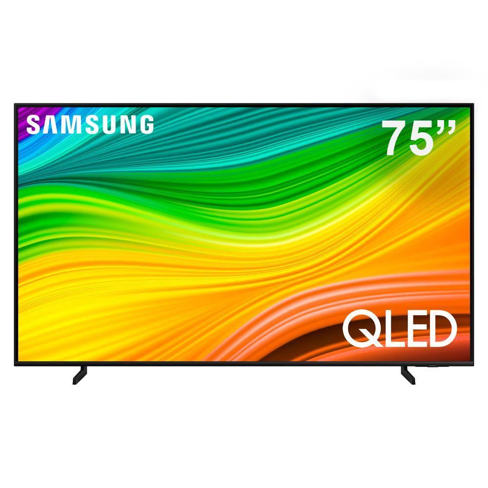 Smart TV QLED 75” 4K Samsung 75Q60D Gaming Hub, AI Energy Mode, Alexa built in, Wi-Fi Bluetooth USB - 1