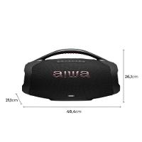 Caixa de Som Aiwa Boombox Plus com 3 Alto-falantes Bivolt e com Proteção IP66 Contra Água e Poeira AWS-BBS-01B - 200W - 8
