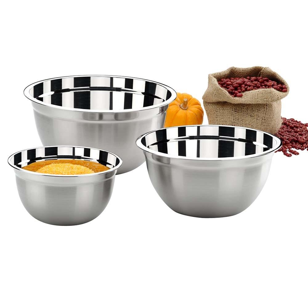 Conjunto de Tigelas Brinox Suprema em Aço Inox 2107/100 - 3 Peças - 1