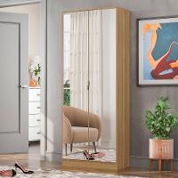 Armário Sapateira Multiuso Demóbile Grife com 2 Portas com Espelho, 1 Gaveta e 6 Prateleiras Internas