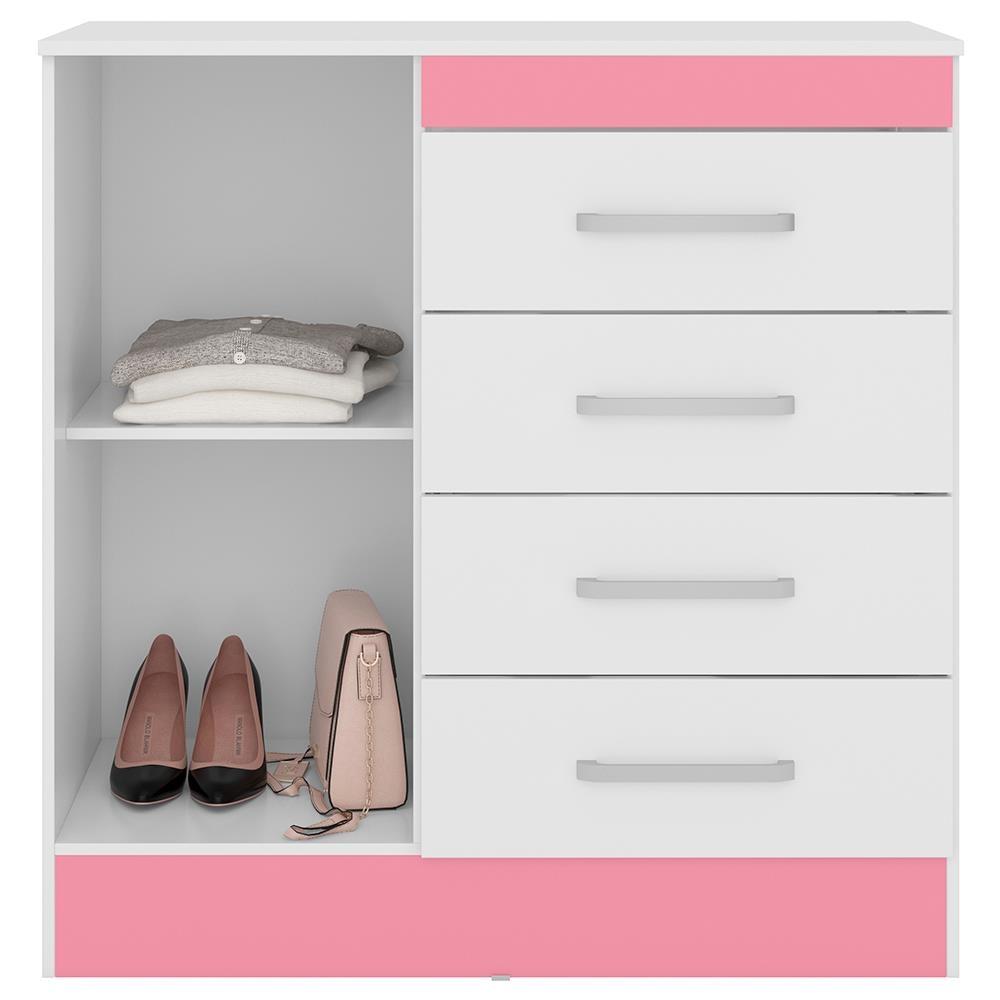 Cômoda Demóbile Montevideu com 4 Gavetas e 1 Porta - 2