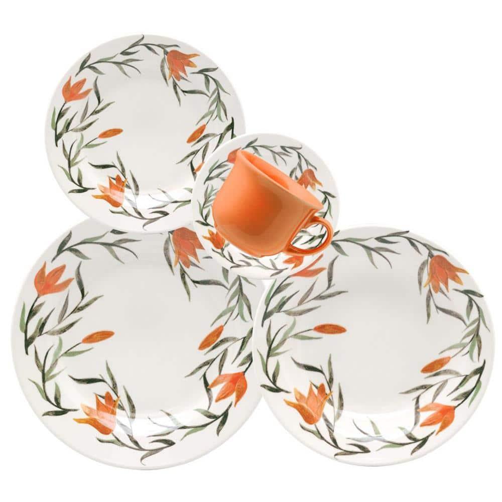 Aparelho de Jantar Biona Lírios em Cerâmica com 20 peças - 1