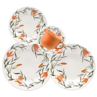 Aparelho de Jantar Biona Lírios em Cerâmica com 20 peças - 1