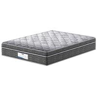 Colchão de Casal Probel Village D28 com Molas Ensacadas e Pillow Euro 30x138x188cm - Branco/Preto - 1