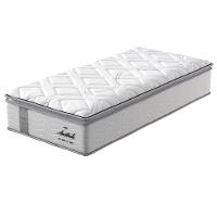 Colchão de Solteiro Probel Amsterdã D33 com Molas Ensacadas e Pillow Top 34x88x188 - Branco/Preto - 1