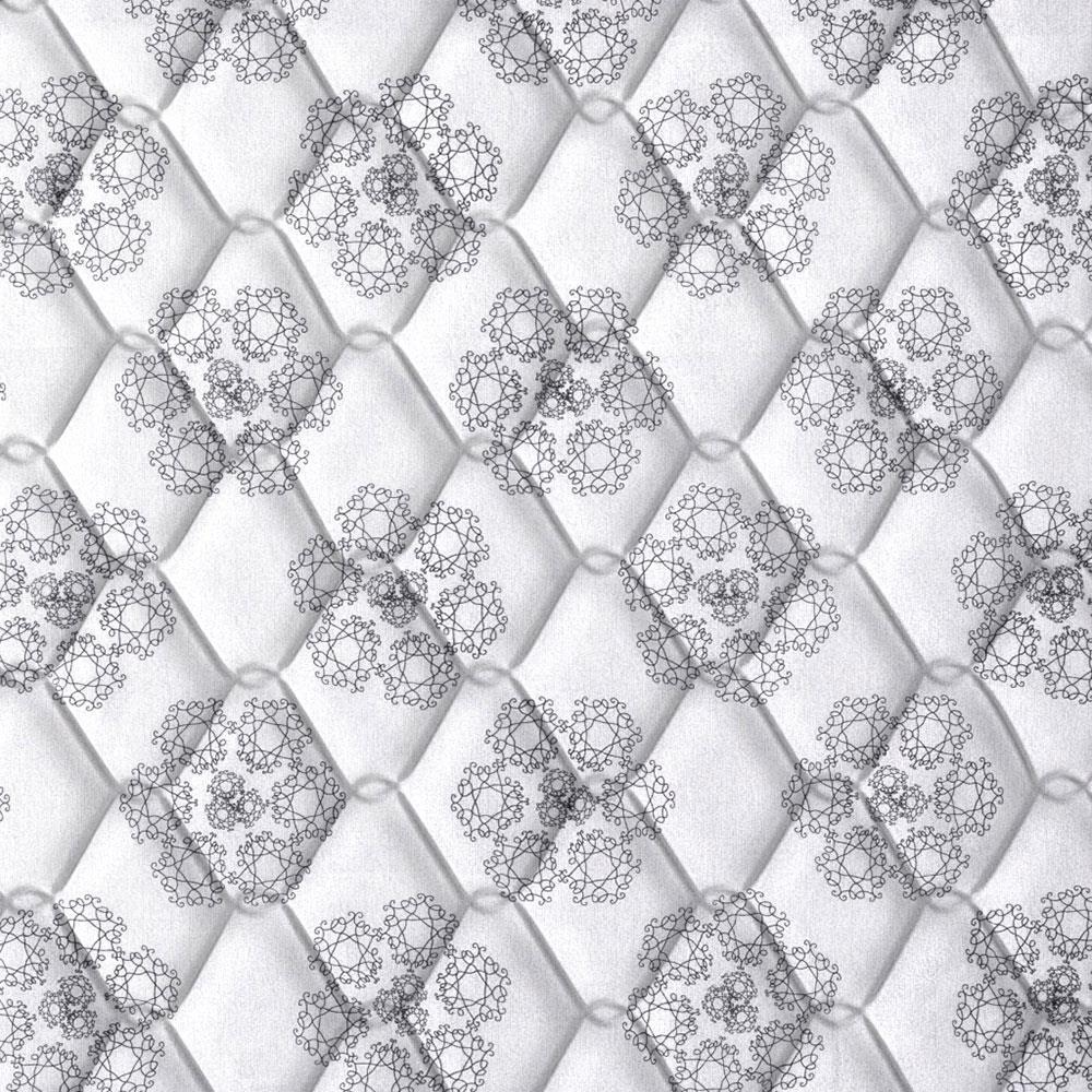 Colchão de Solteiro Probel Village D28 com Molas Ensacadas e Pillow Euro 30x88x188cm - Branco/Preto - 3