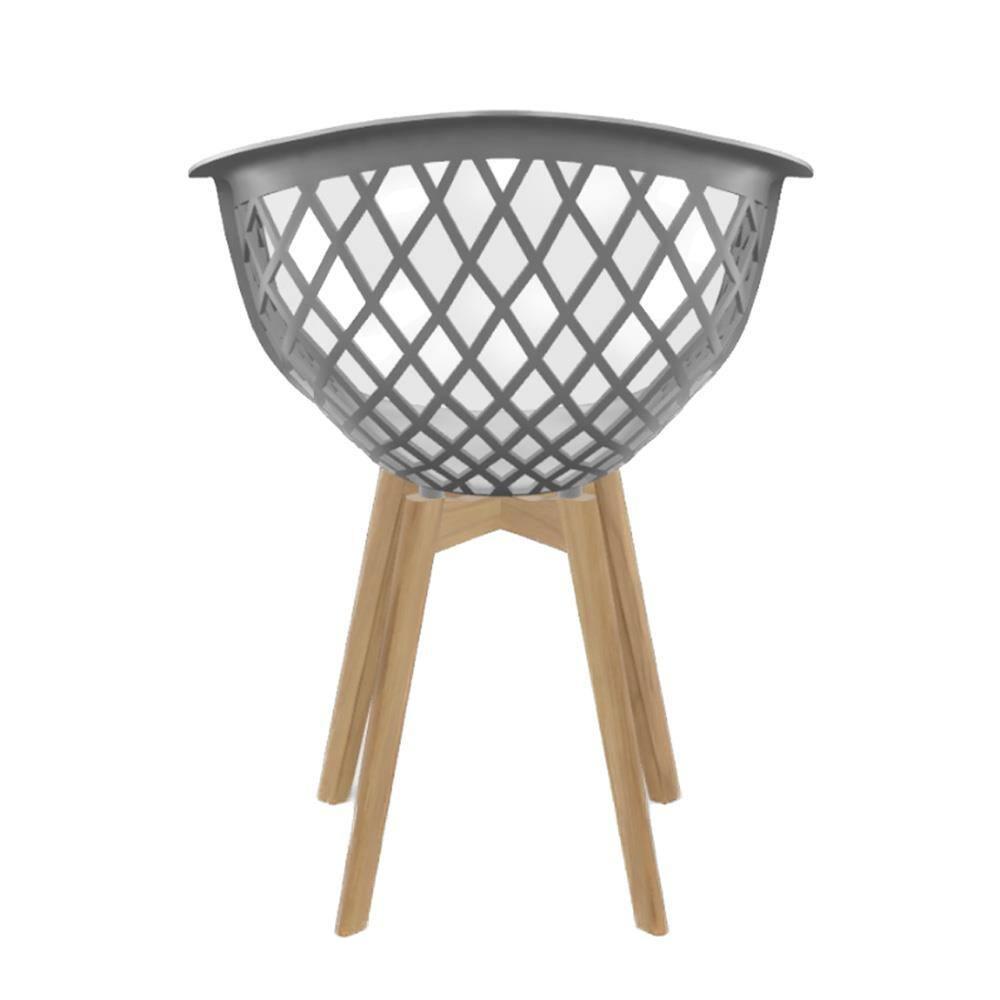 Cadeira de Jantar Web Wood Seat&Co com pés em Madeira - 3