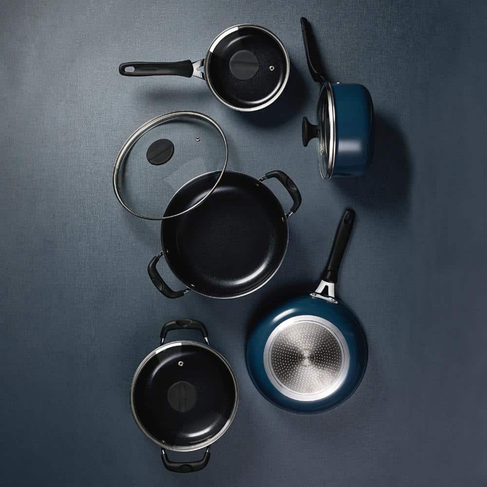 Conjunto de Panelas 5 Peças Tramontina Tunis Antiaderente com Revestimento Cerâmico e Fundo de Indução - Azul - 2