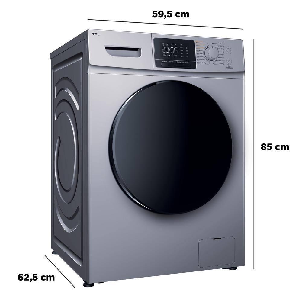 Lava e Seca TCL 11kg/7kg com Motor BLDC Inverter e Sistema Air Wash C311WDS - Prata - 5