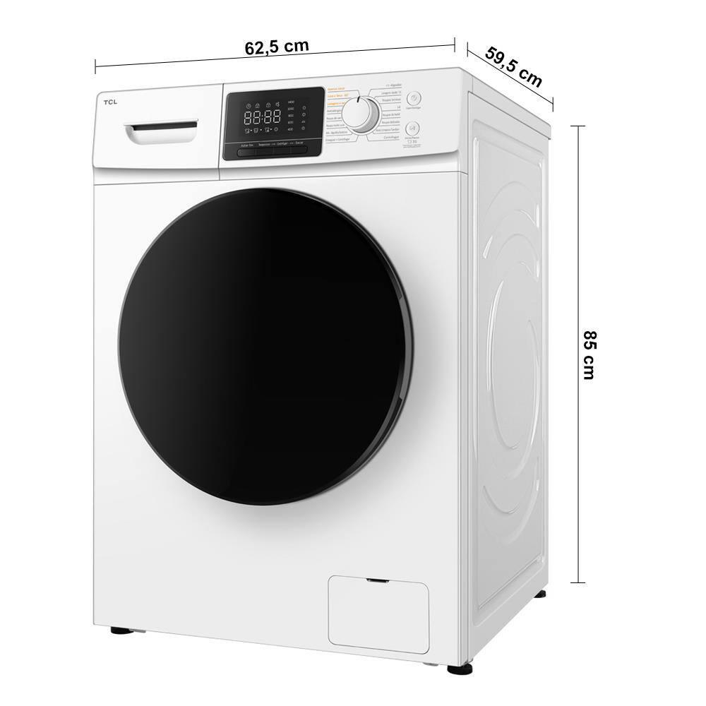 Lava e Seca TCL 11kg/7kg com Motor BLDC Inverter e Sistema Air Wash C311WD - Branca - 5