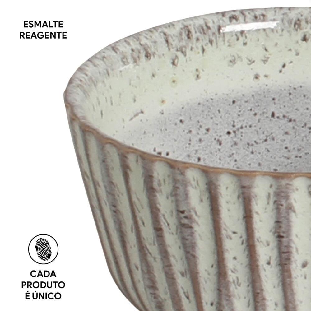 Conjunto de Ramequim Porto Brasil Linhas Pistache com 6 Peças 170 ml - Verde - 6