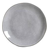 Conjunto de Pratos Rasos Porto Brasil Orgânico Concreto com 6 Peças - Cinza - 2