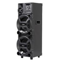 Torre de Som Amvox Titan Black ACA 1402 com Luz e Display em LED, 2 Woofers de 10", Bluetooth, Entradas USB, Card e Microfones 1400W - Bivolt - 2