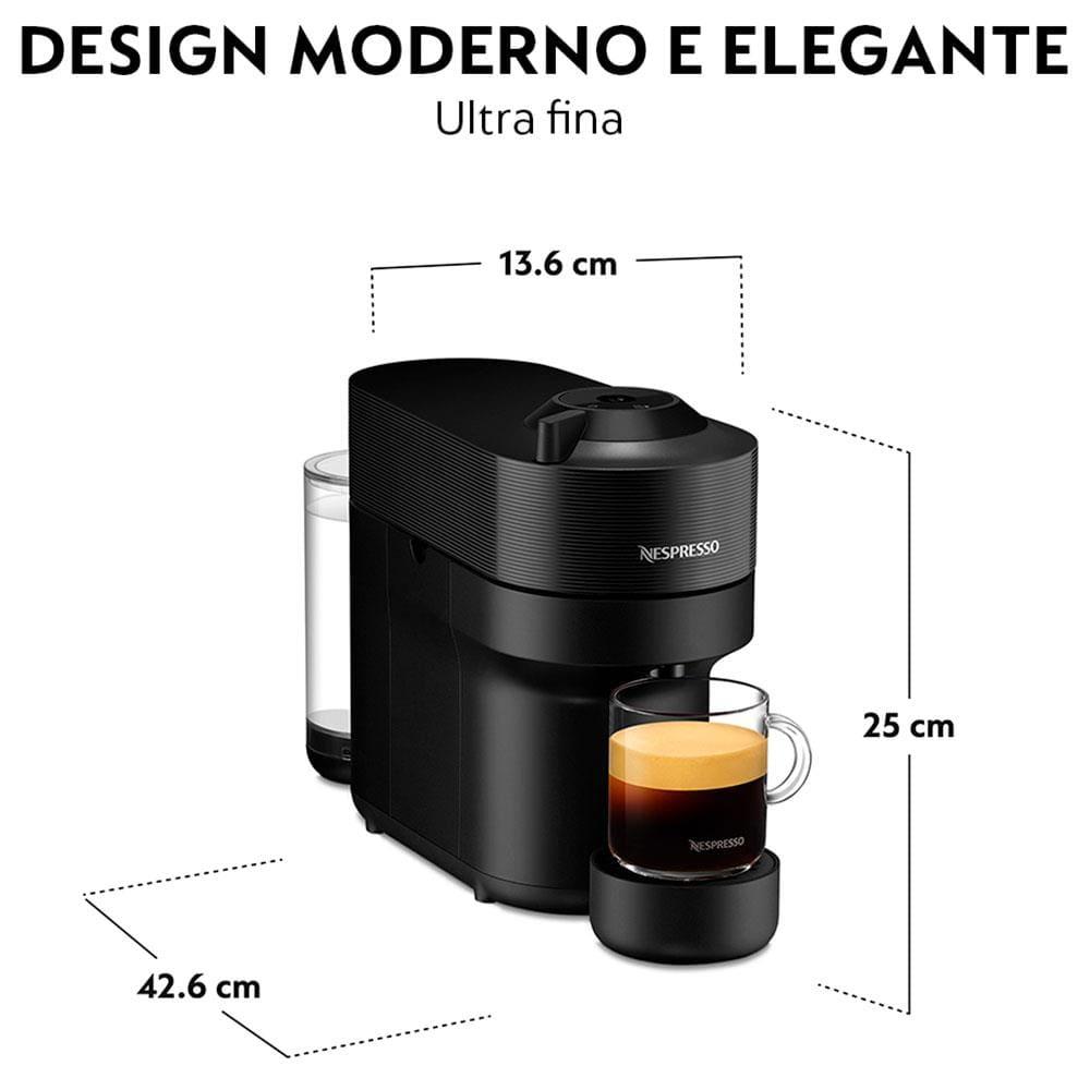 Cafeteira Nespresso Vertuo Pop com Kit Boas-Vindas – Preta - 3