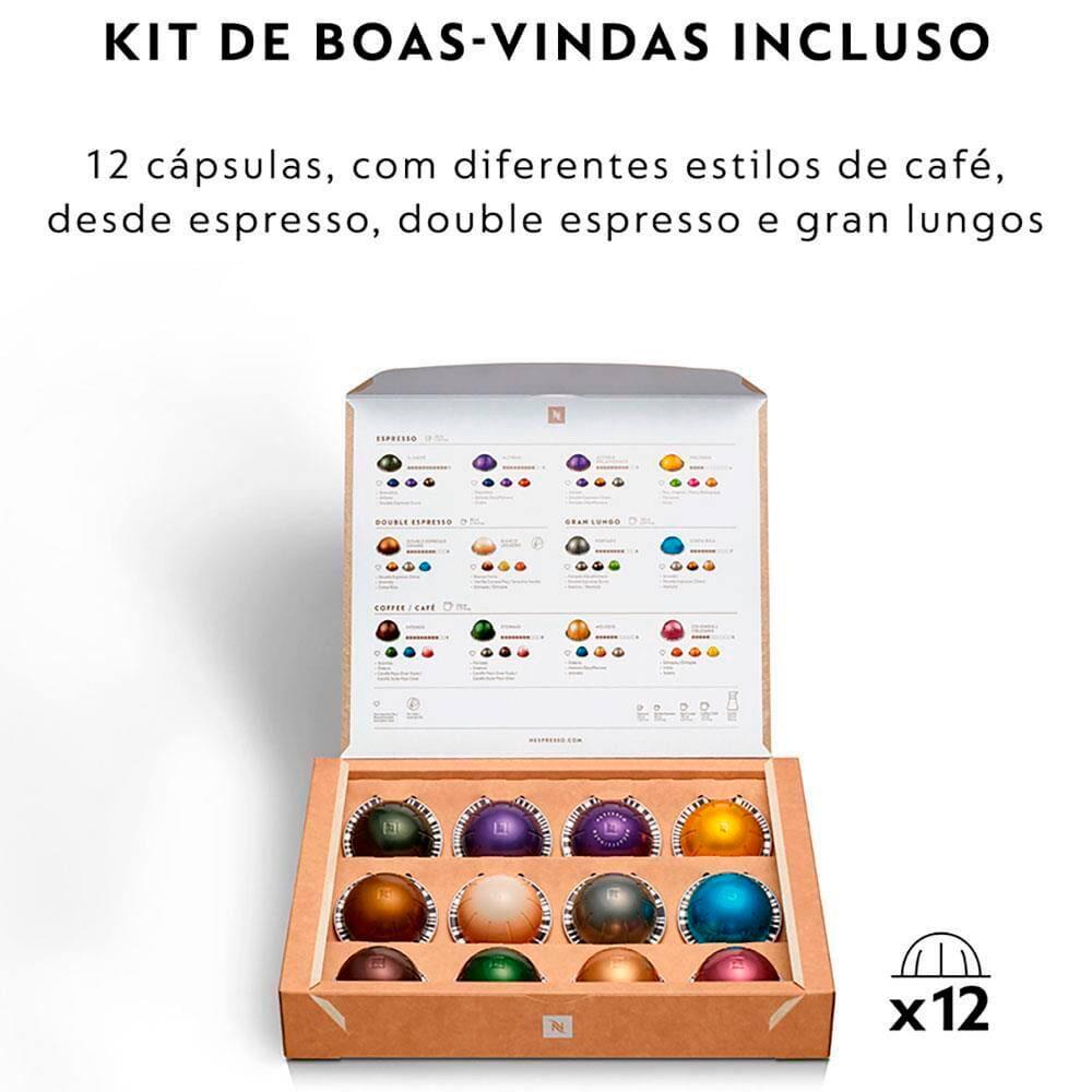 Cafeteira Nespresso Vertuo Pop com Kit Boas-Vindas – Branco Côco - 11