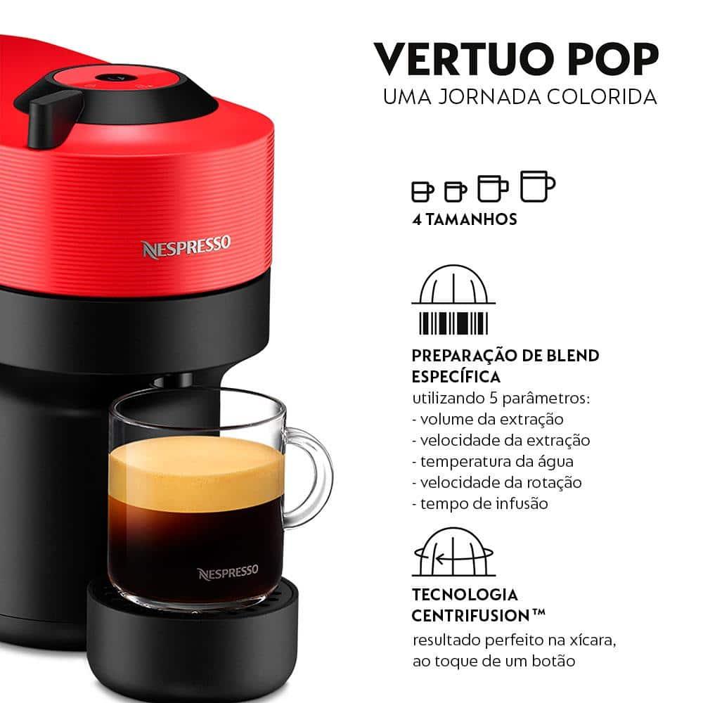Cafeteira Nespresso Vertuo Pop com Kit Boas-Vindas – Vermelha - 2