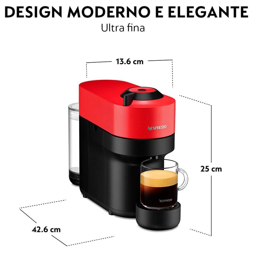 Cafeteira Nespresso Vertuo Pop com Kit Boas-Vindas – Vermelha - 3