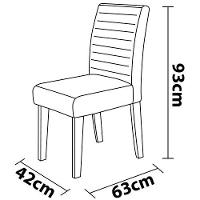 Mesa de Jantar Redonda Dobuê Turim com 4 Cadeiras com Revestimento em Suede - 6