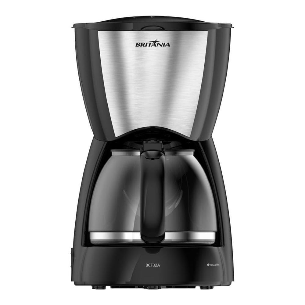 Cafeteira Elétrica Britânia BCF32A 30 xícaras - Preto e Inox - 1