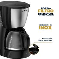 Cafeteira Elétrica Britânia BCF32A 30 xícaras - Preto e Inox - 6