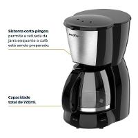 Cafeteira Elétrica Britânia BCF19 18 xícaras - Preto e Inox - 6