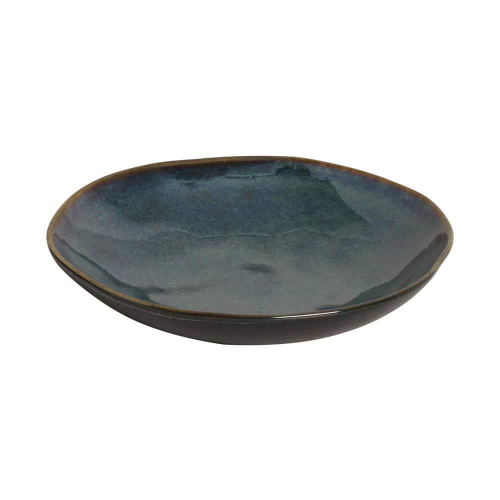 Conjunto de Pratos Fundos Porto Brasil Orgânico Oceano com 6 Peças - Azul - 3