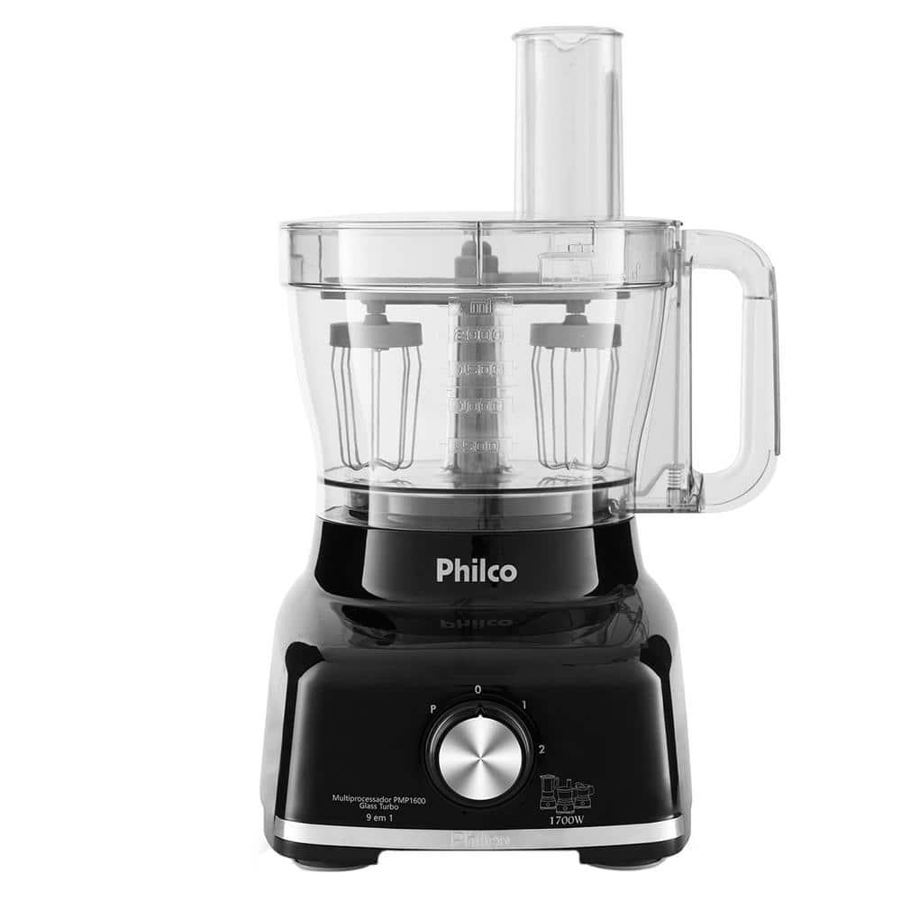 Multiprocessador de Alimentos Philco PMP1600P 9 em 1 com 2 Velocidades + Pulsar 1700W – Preto - 4
