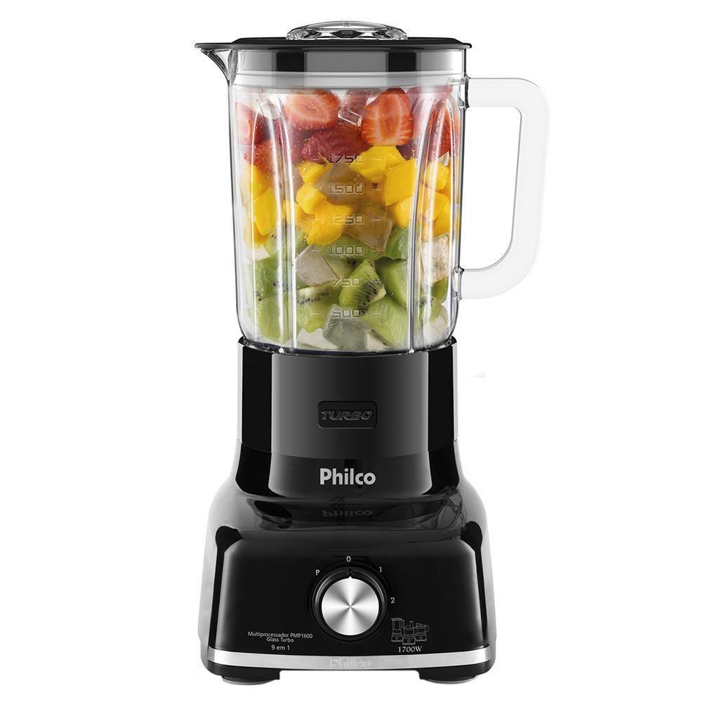 Multiprocessador de Alimentos Philco PMP1600P 9 em 1 com 2 Velocidades + Pulsar 1700W – Preto - 5