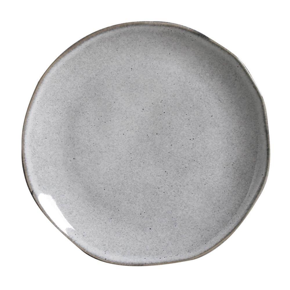 Conjunto de Pratos de Sobremesa Porto Brasil Orgânico Concreto com 6 peças - Cinza - 2