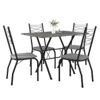 Mesa de Jantar de Granito Fabone Miami com 4 Cadeiras Estofadas - 2