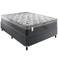 Cama Box de Casal Portobel Orion com Molas Ensacadas e Revestimento em Tecido Poliéster 72x138x188cm - Cinza - 2