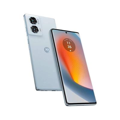 Smartphone Motorola Edge 50 Fusion 5G Ligth Blue com Snapdragon, 256GB, Sony AI Camera, 8GB + 8G de RAM Boost, Tela 6.7", IP68 e NF