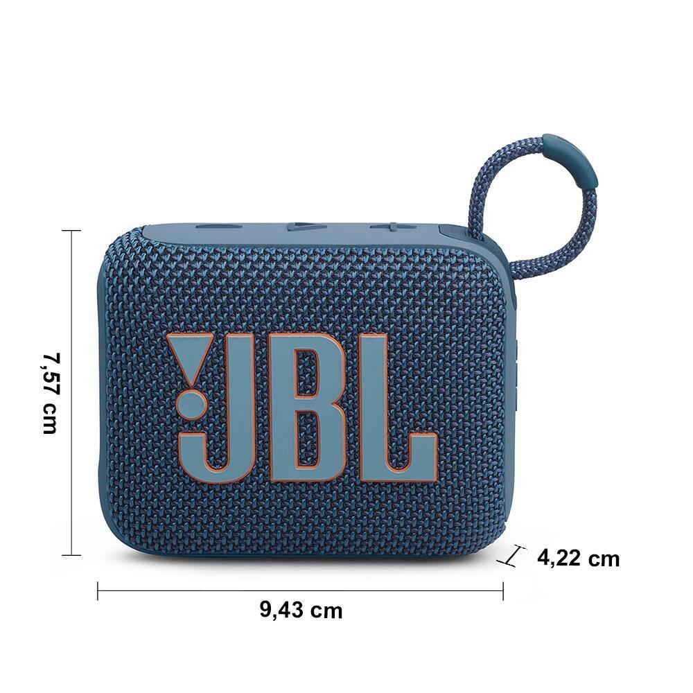 Caixa de Som Portátil JBL GO 4 com 4,2 W RMS, Bluetooth 5.3 e Resistência à Água IP67 - Azul - 8