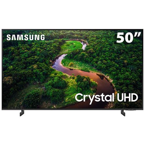 Smart TV 50" Crystal 4K Samsung CU8000, Dynamic Crystal Color, Gaming Hub, Design AirSlim, Tela sem limites, Alexa built in, Controle Remoto Único