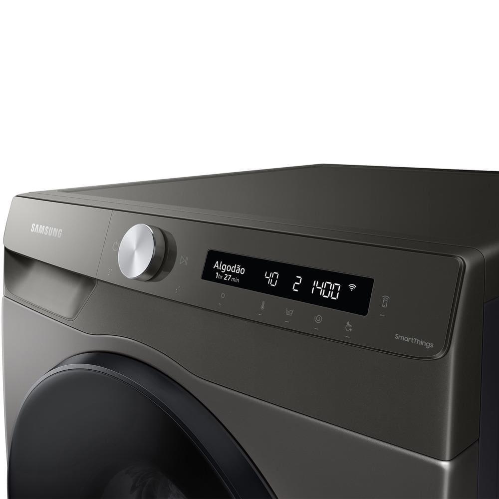 Lava e Seca Samsung 13Kg Smart WD13T504 3 em 1 com Ecobubble e AirWash - Inox - 7