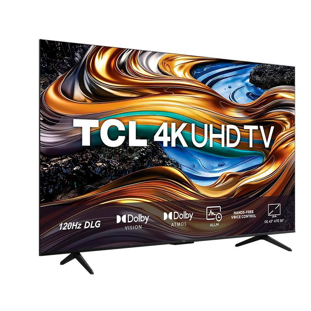 Smart TV 50” 4K TCL 50P755 Ultra HD LED Google TV Dolby Vision Atmos Sem Bordas - 4