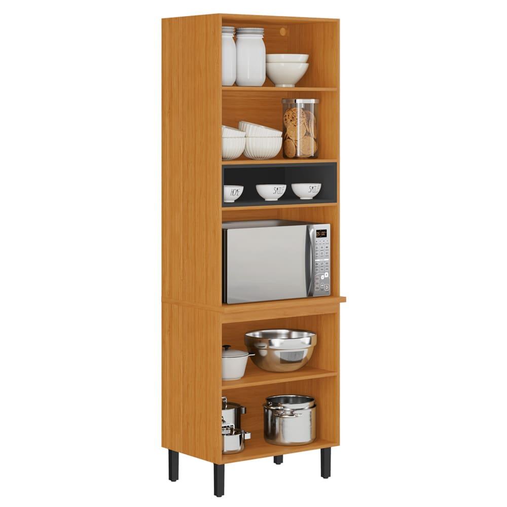 Paneleiro Itatiaia Ideale com 4 Portas, 5 Prateleiras e Nicho para Micro-ondas - 70cm largura - 2