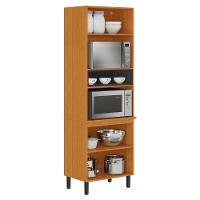 Paneleiro Itatiaia Ideale com 3 Portas, 5 Prateleiras e Nicho para Micro-ondas - 70cm largura - 2